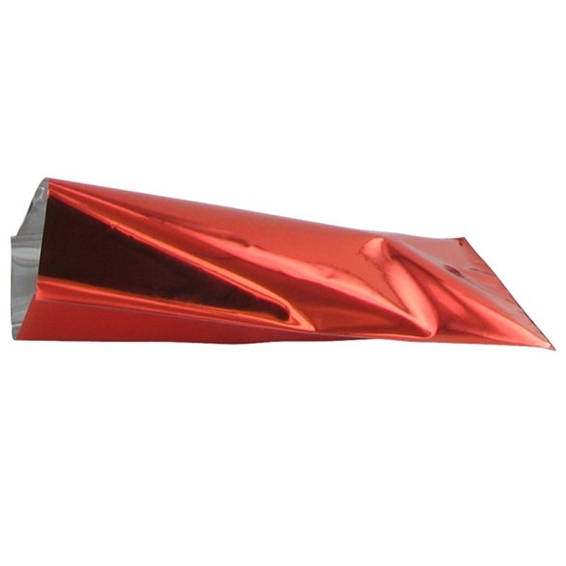 Gavepose metallic rød 70x100 cm 25 stk