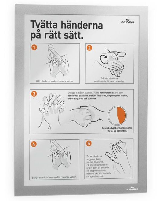 Hovedbilde DURAFRAME A4 sølv 2 stk.