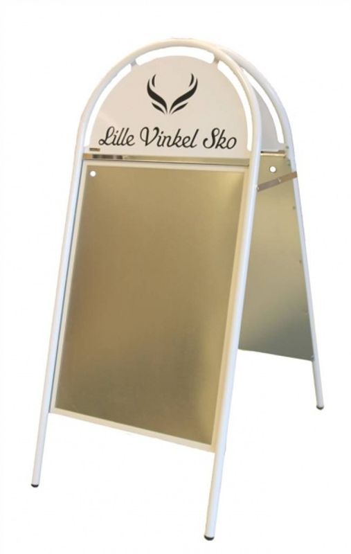 Gatebukk Expo Gotik  50x70cm hvit
