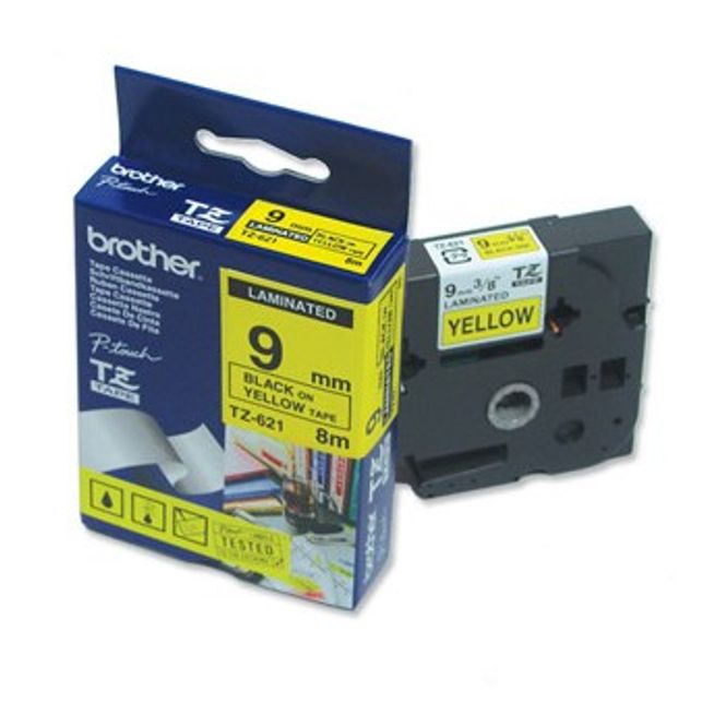Hovedbilde Brother TZe tape 9mmx8m black/yellow