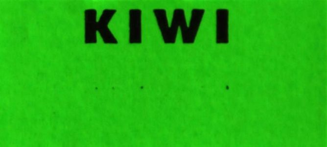 Etikett 26x12mm KIWI Open / Blitz