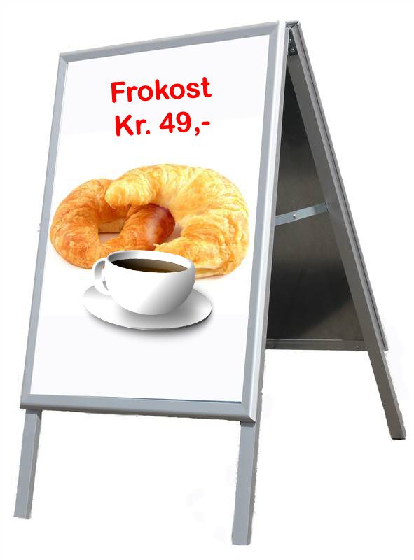 A-bukk aluminium 70x100 cm