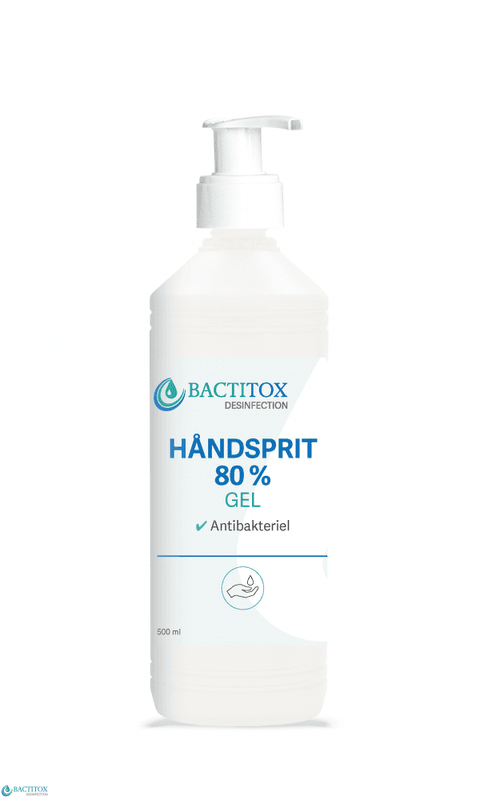 håndgel Bactitox Desinfiserende 80% (500 ml)
