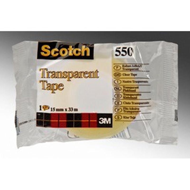 Tape 15mmx33m transparent 10pk. Scotch