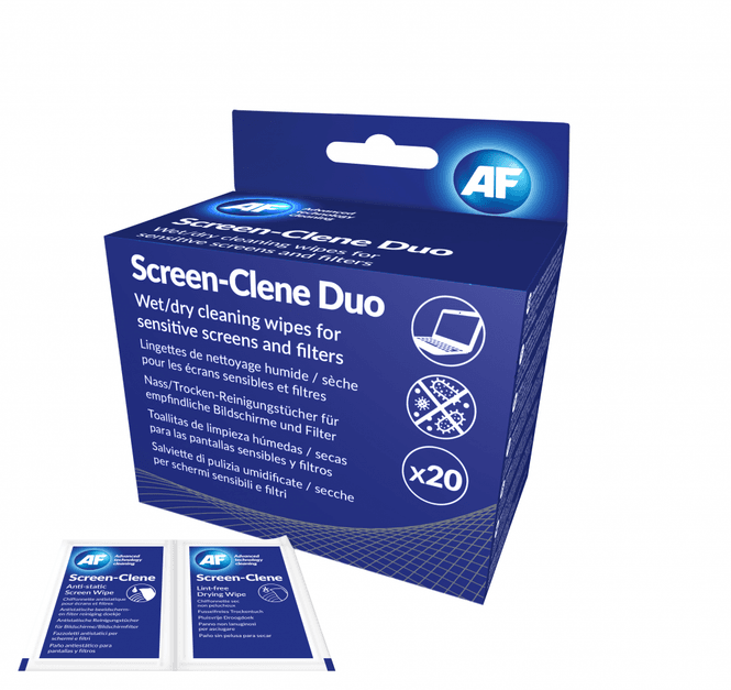 Hovedbilde Skjermrens Screen-clene duo 