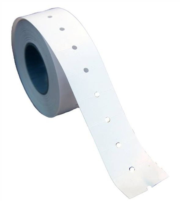 Hovedbilde Motex etikett hvit 21x12mm