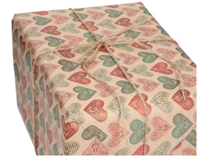 Hovedbilde Gavepapir ribbet kraft Eternity 38cm x 200m