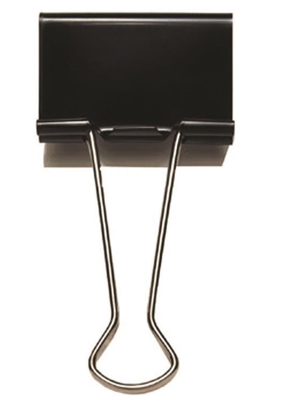 Papirklemmer Foldback 19mm 12 stk.