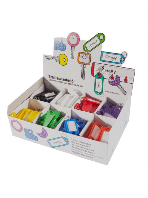 Hovedbilde Nøkkelbrikker 200 stk i display assorterte farger