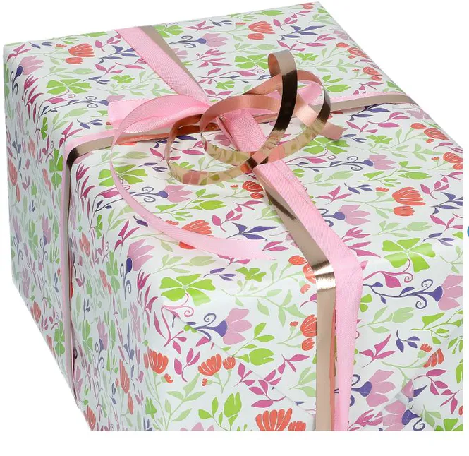 Hovedbilde Gavepapir Floral sommer 57cm x 150m