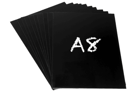 Plastskilt A8 74x52mm 10 pk.