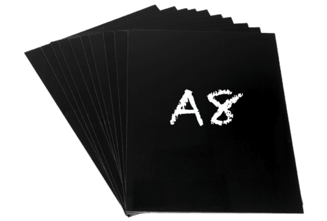 Hovedbilde Plastskilt A8 74x52mm 10 pk.