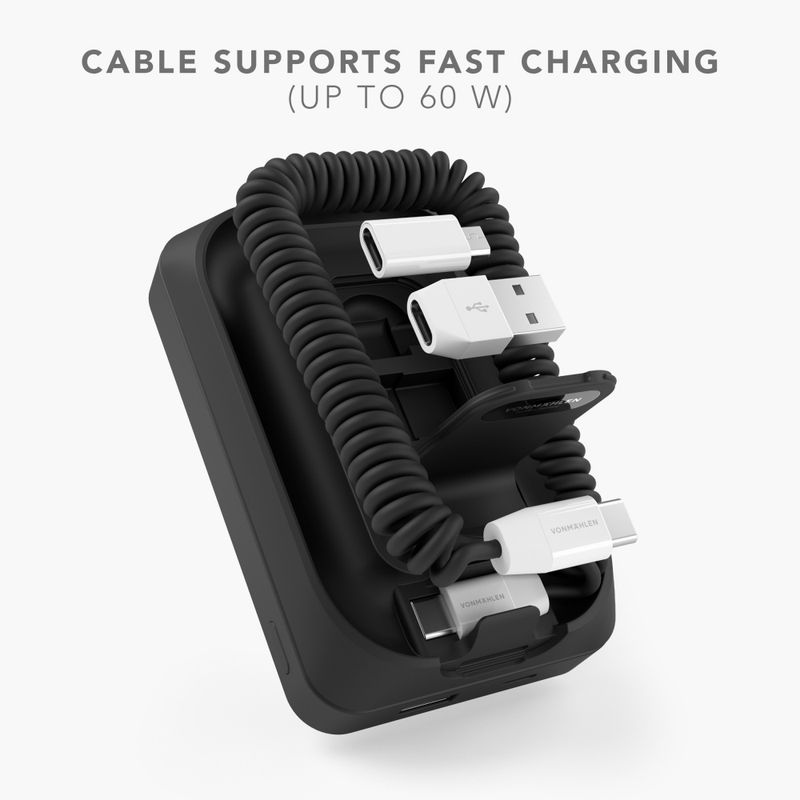 The All-In-One Cable+Powerbank, Black