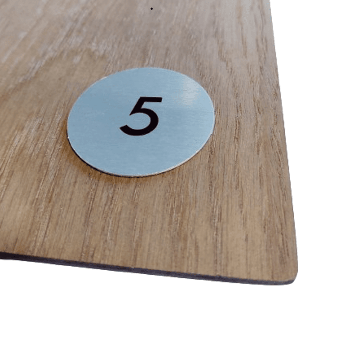 Hovedbilde Bordnummer 1-10 Ø=50mm (10pk)
