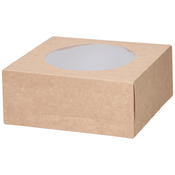 Hovedbilde Kakeeske brun vindu 19x19x8 cm 100 stk.