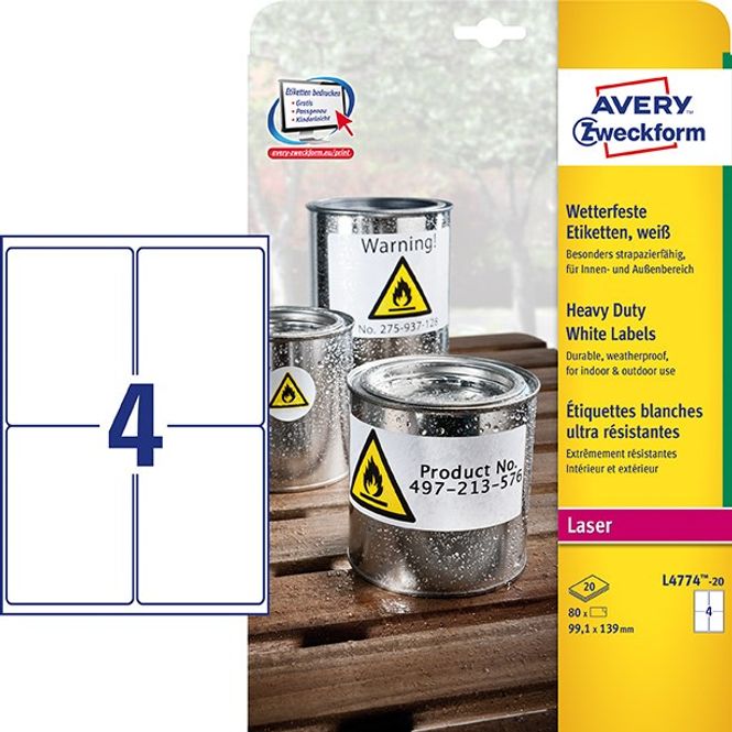 Hovedbilde Heavy Duty Etiketter 99,1x139 (80)