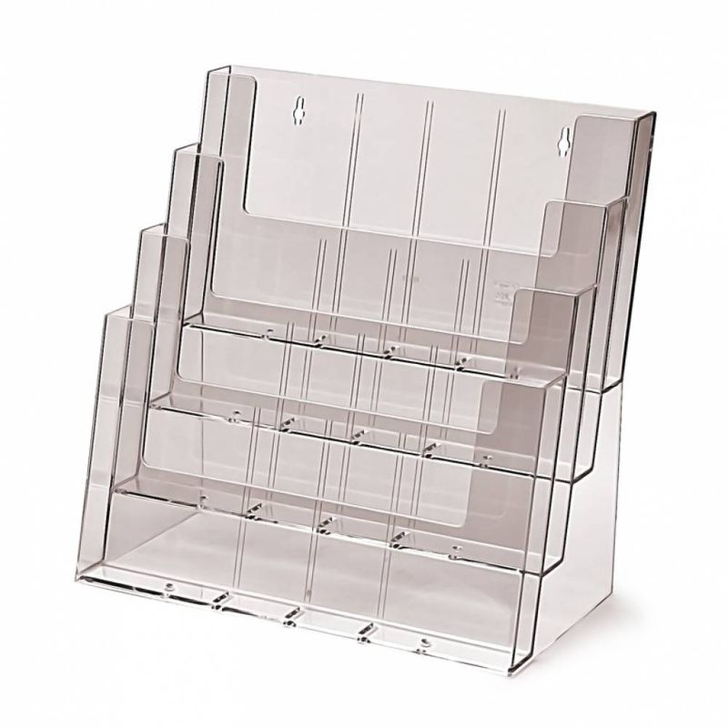 Brosjyreholder 4xA3 / 4xA4 Lanscape / 8xA5 / 12x1/3A4 (DL)