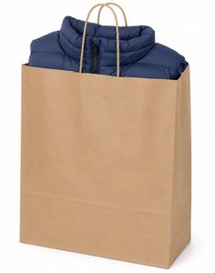 Papirpose brun 45x17x48 cm 150 stk.