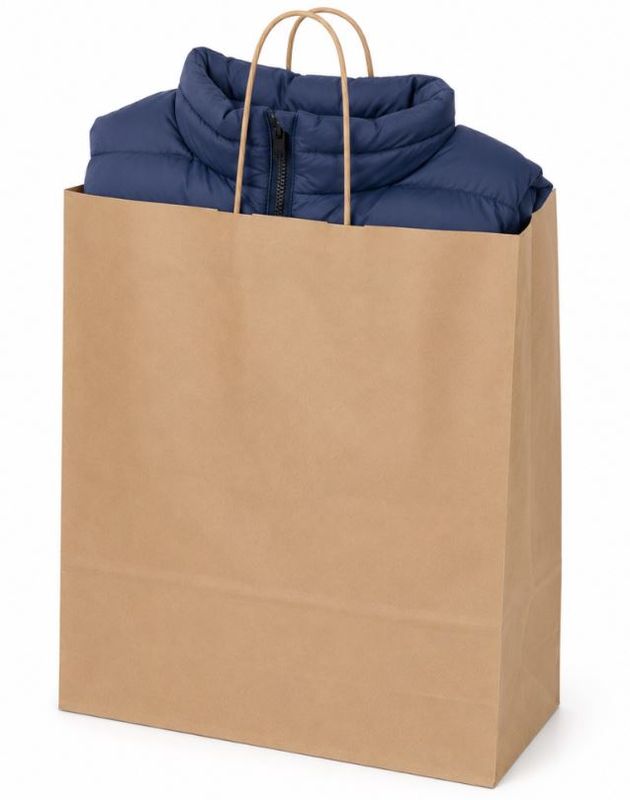 Papirpose brun 45x17x48 cm 150 stk.