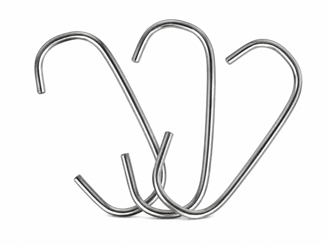 Hovedbilde C-krok i metall 55 mm – 100 stk.