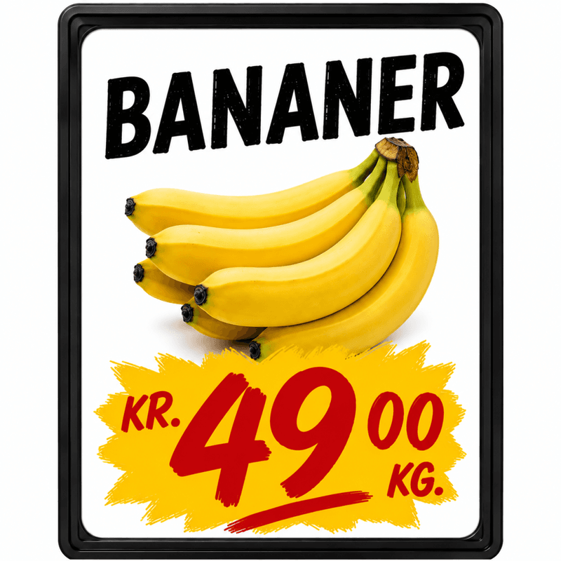 Plakatramme A4 sort