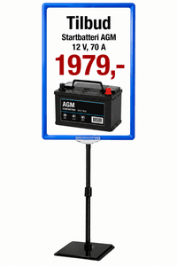 Rammesett A3 blå