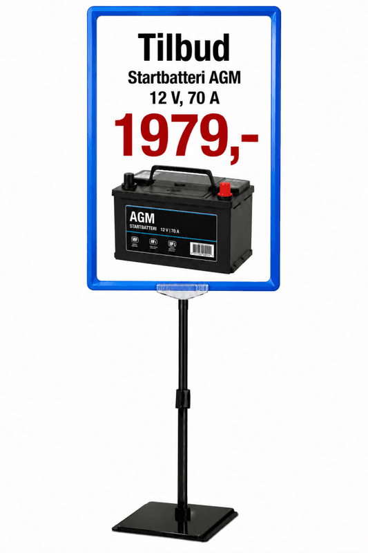 Rammesett A3 blå