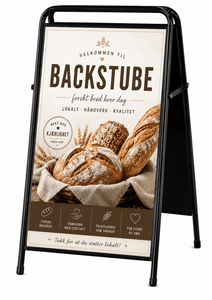 Gatebukk expo sign 70x100 cm sort