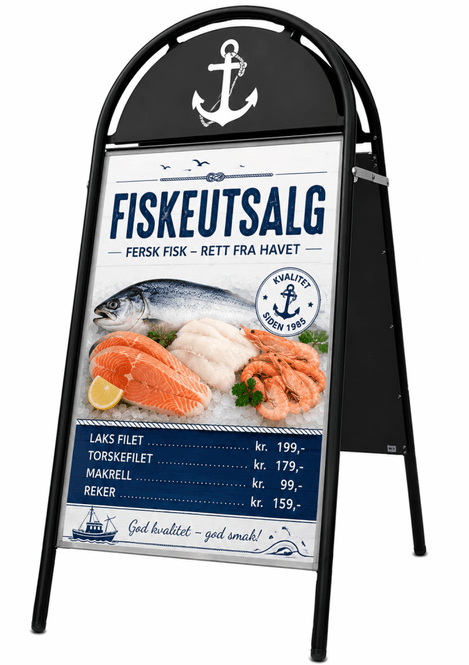Hovedbilde Gatebukk  Expo Gotik 50x70cm sort