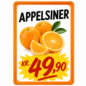 Plakatramme ramme A5 orange