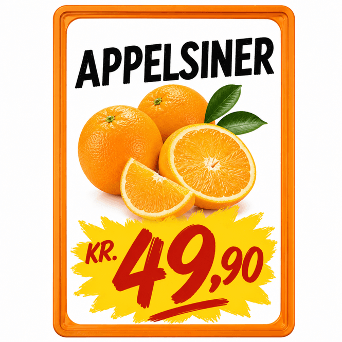 Hovedbilde Plakatramme ramme A5 orange