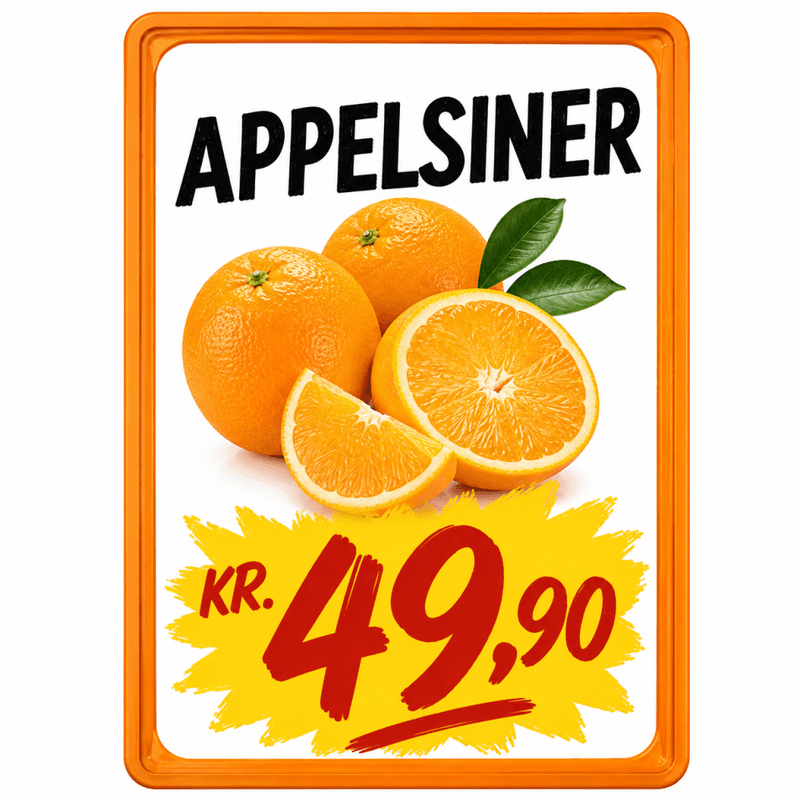 Plakatramme ramme A5 orange