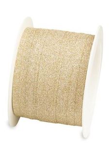 Hovedbilde Gaveb&aring;nd 10mm x 10m gull glitter
