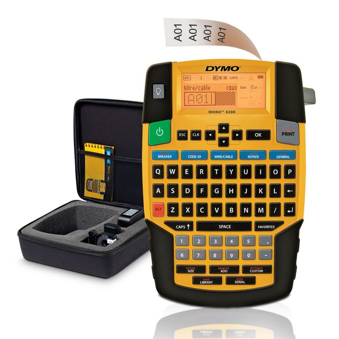Hovedbilde DYMO Rhino 4200 merkemaskin – koffertsett