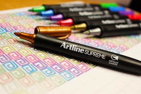 Artline Metallic 1mm Gull 12 stk.