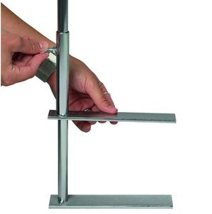 Palleskiltholder med A3-ramme – gul 1,3 - 2m
