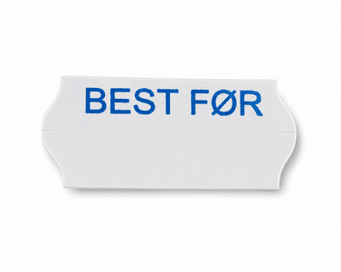 Etikett 26x12mm Best Før Open/Blitz/Meto/Avery