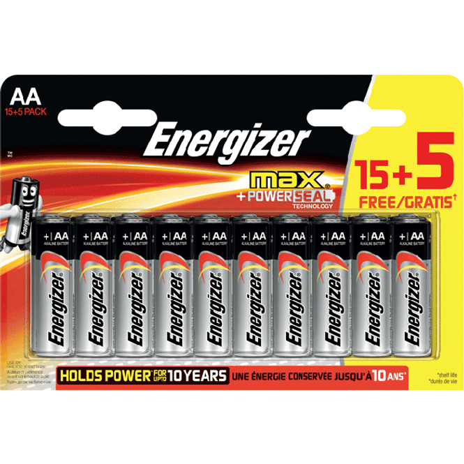 Hovedbilde Batteri 1,5V Alkaline AA/E91 (15+5 pack)