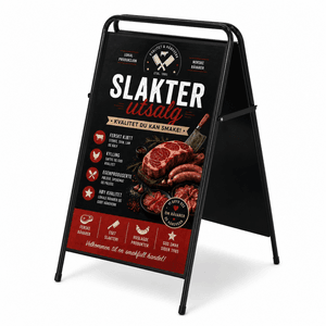 Gatebukk expo sign 50x70 cm sort