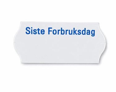 Etikett Siste Forbruksdag 26x12mm Open/ Blitz/ Avery