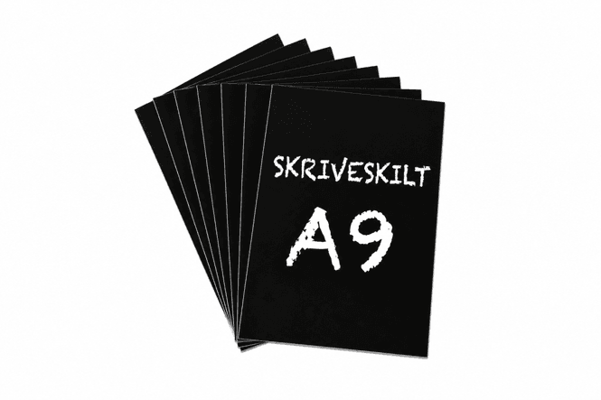 Hovedbilde Plastskilt A9 37x52mm 10 pk.
