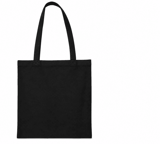 Hovedbilde Handlenett sort i resirkulert bomull 38 × 42 cm ...