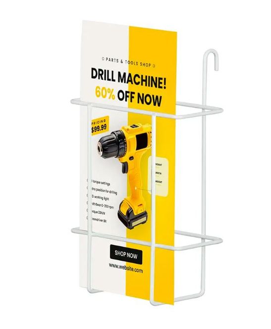 Hovedbilde Brosjyreholder for hylle – 1/3 A4 / DL ...