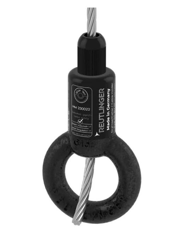 Wireholder med øye 90 kg.