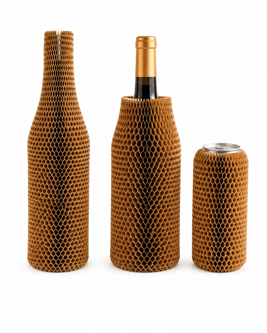 Hovedbilde Flaskebeskytter 45cm honeycomb 300 stk.