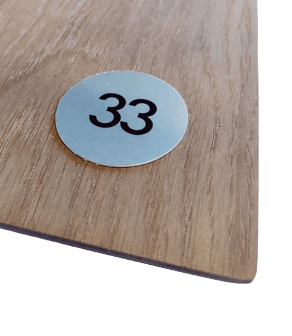Hovedbilde Bordnummer 31-40 Ø=50mm (10pk)